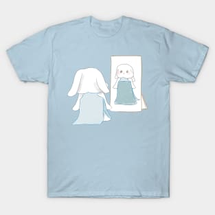 Bunny in the mirror | Bunniesmee T-Shirt